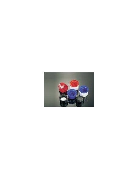 screw cap PP blue with cone-sealing and originality-ring for