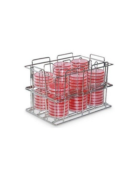 Storage rack PetriPile 65 for 36 Petri dishes Ø 65 mm