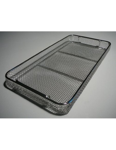 Basket LxWxH 510/254/50 mm stainless steel stackable drop