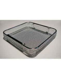 Basket LxWxH 240x250x50 mm stainless steel stackable drop