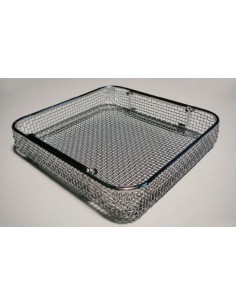 Basket LxWxH 240x254x50 mm stainless steel stackable drop