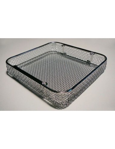 Basket LxWxH 240x254x50 mm stainless steel stackable drop