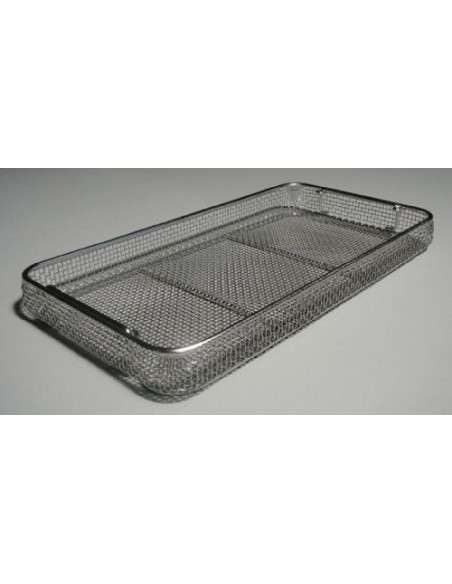 Basket LxWxH 480x250x50 mm stainless steel stackable drop