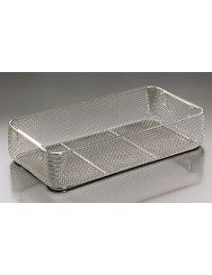 Basket LxWxH 480x250x100 mm stainless steel stackable drop