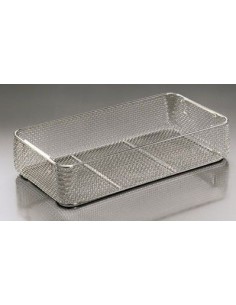 Basket LxWxH 480x254x50 mm stainless steel stackable drop
