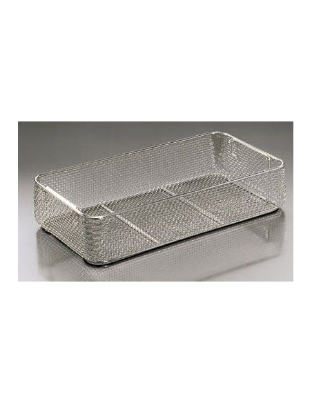 Basket LxWxH 480x254x50 mm stainless steel stackable drop