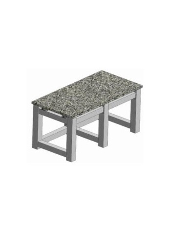 Microscopic table vibration damping with granite top - worktop