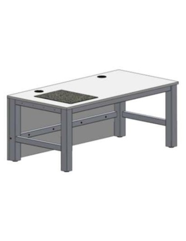 Microscopic table fixed height passive vibration damping