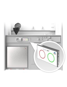 Stationary waste disposal system for collecting solvent 2x20 l