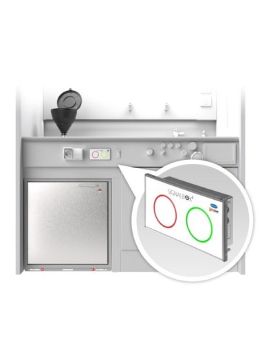 Stationary waste disposal system for collecting solvent 2x20 l