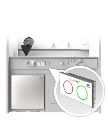 Stationary waste disposal system for collecting solvent 2x20 l