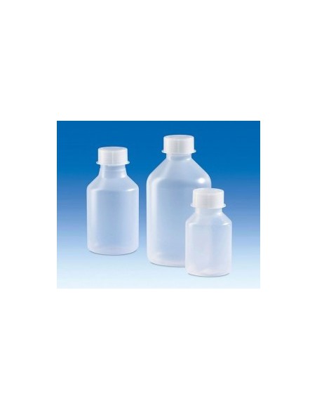 Reagent bottle wide mouth PP 250 ml with screw cap GL45 pack 20