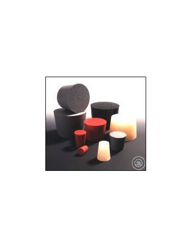 Natural Rubber Stopper grey Ø bottom/top 14/18 mm height 20 mm