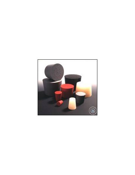 Natural Rubber Stopper grey Ø bottom/top 14/18 mm height 20 mm
