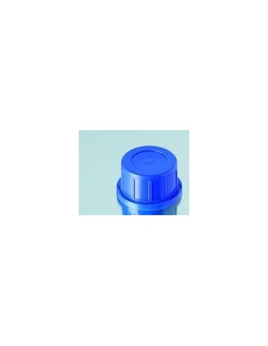 Tamper-Evident screw cap PP for square bottle narrow neck blue