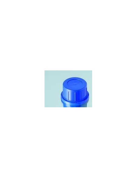 Tamper-Evident screw cap PP for square bottle narrow neck blue