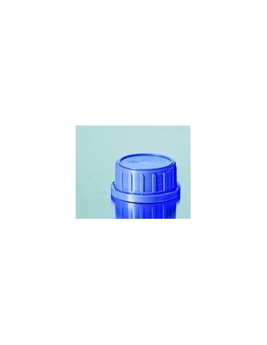 Tamper-Evident screw cap PP for square bottle wide neck blue