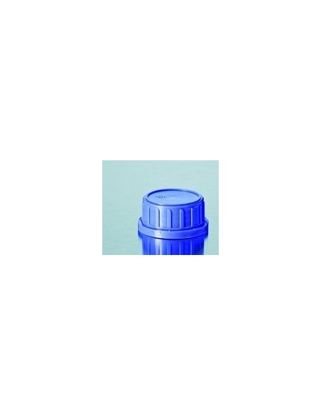 Tamper-Evident screw cap PP for square bottle wide neck blue